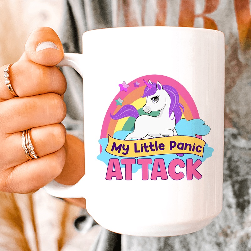 My Little Panic Attack Ceramic Mug 15 oz White One Size