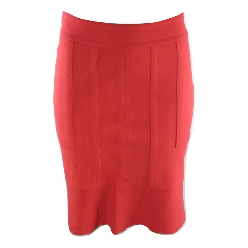 Red Mid Length Skirt – Size 2