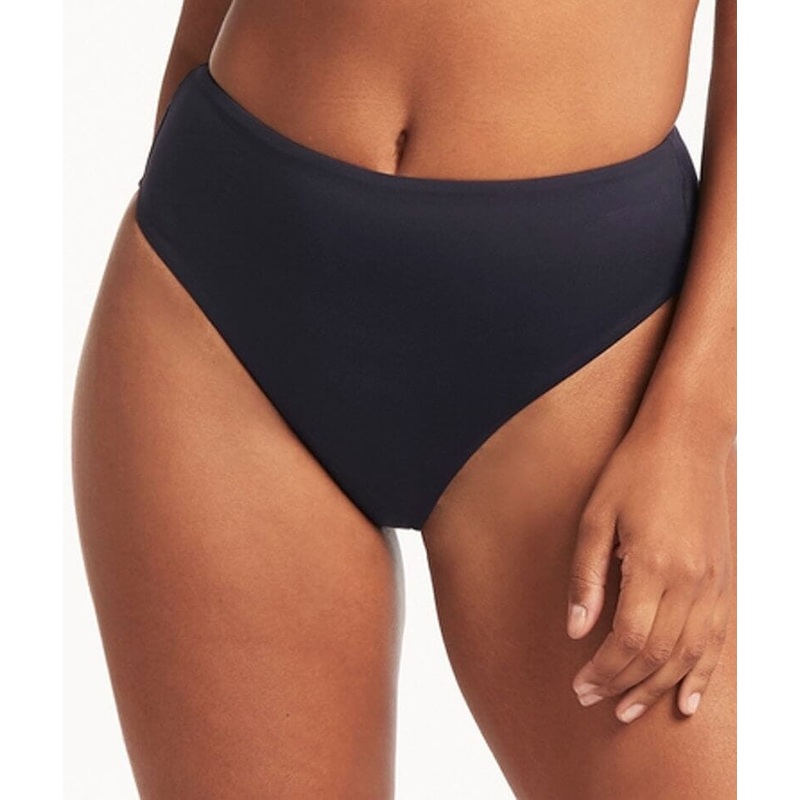 Sea Level Eco Essentials Retro High Waist Bikini Brief – Night Sky 4