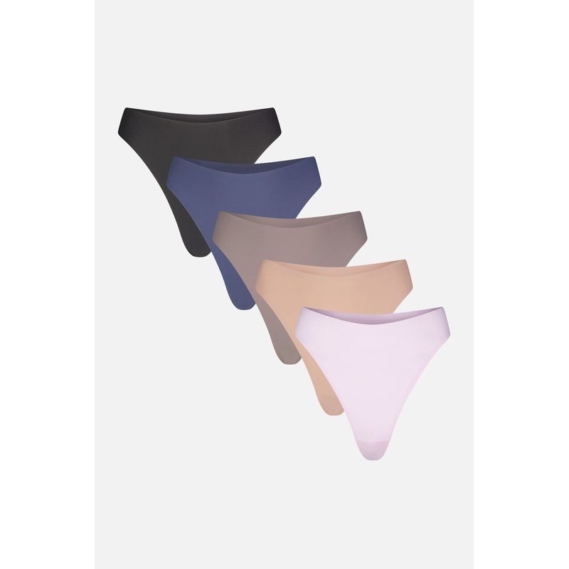 Base High Thong in Shadow (Pack) XS Shadow 5-pack