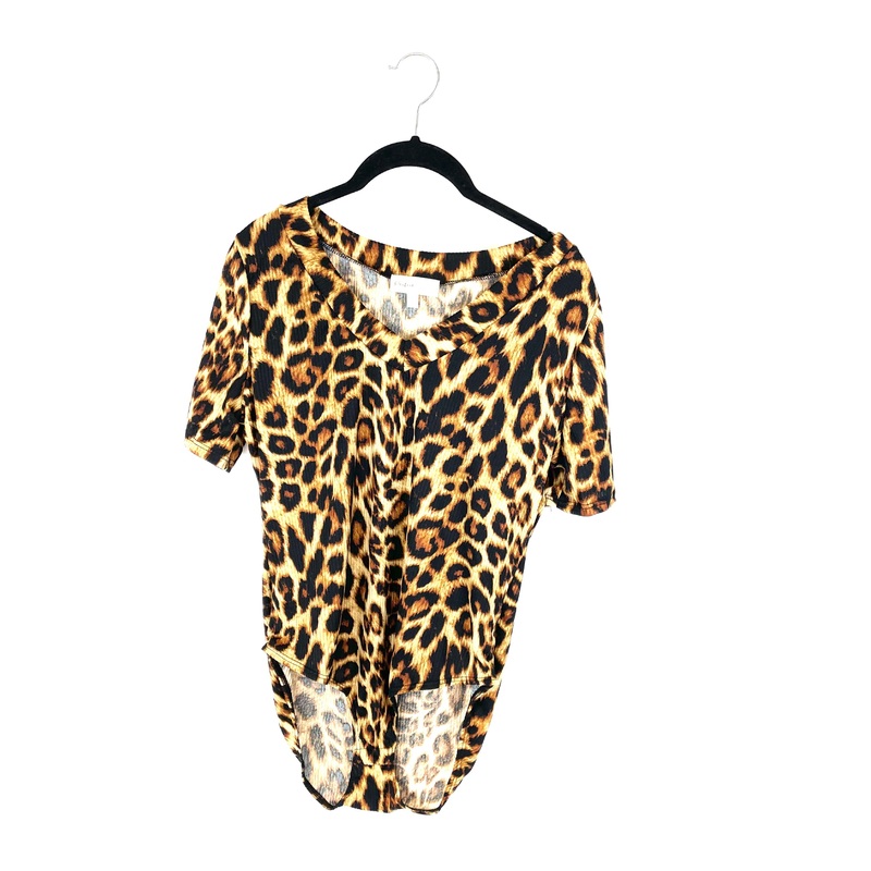 Cheetah Print Bodysuit – Large