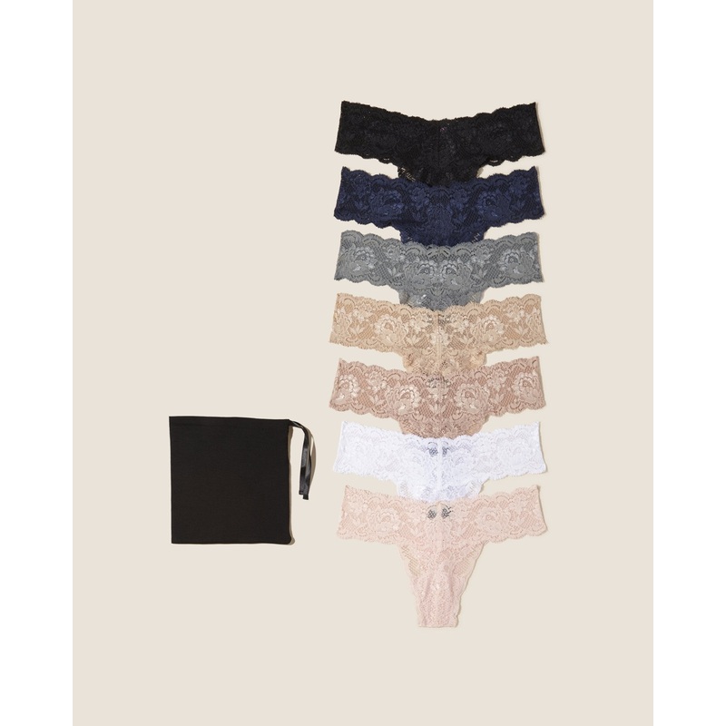 Cutie – Multipack Da 7 Pezzi Nero Taglia Unica
