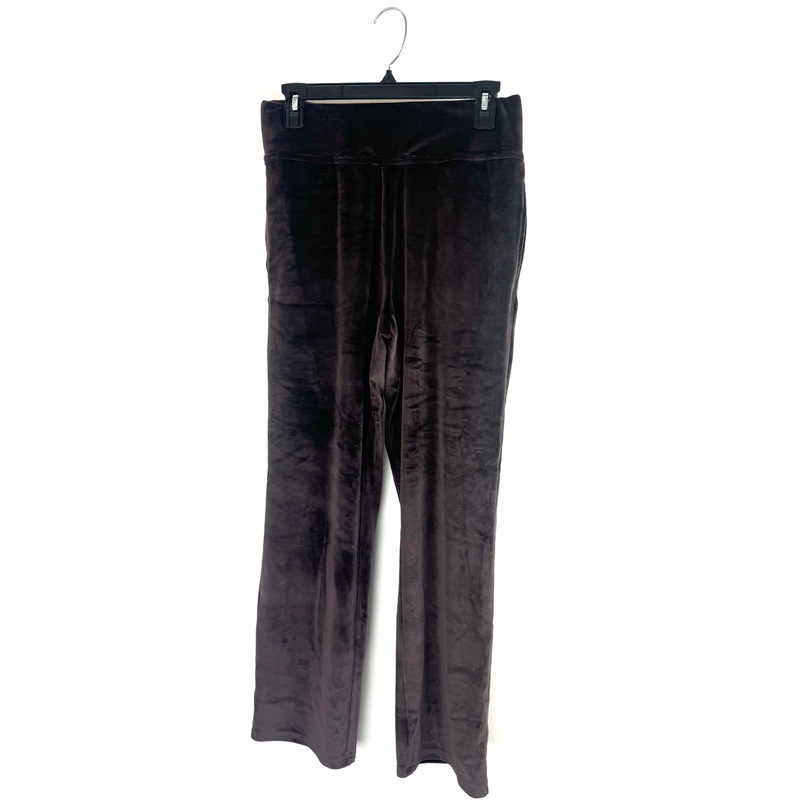 Dark Brown Velour Pants – Size 6/8