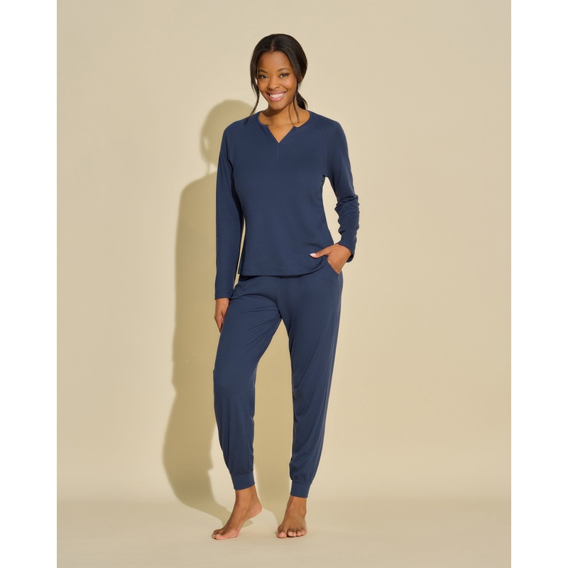 Ensemble Top Et Pantalon De Jogging  Manches Longues Navy XS