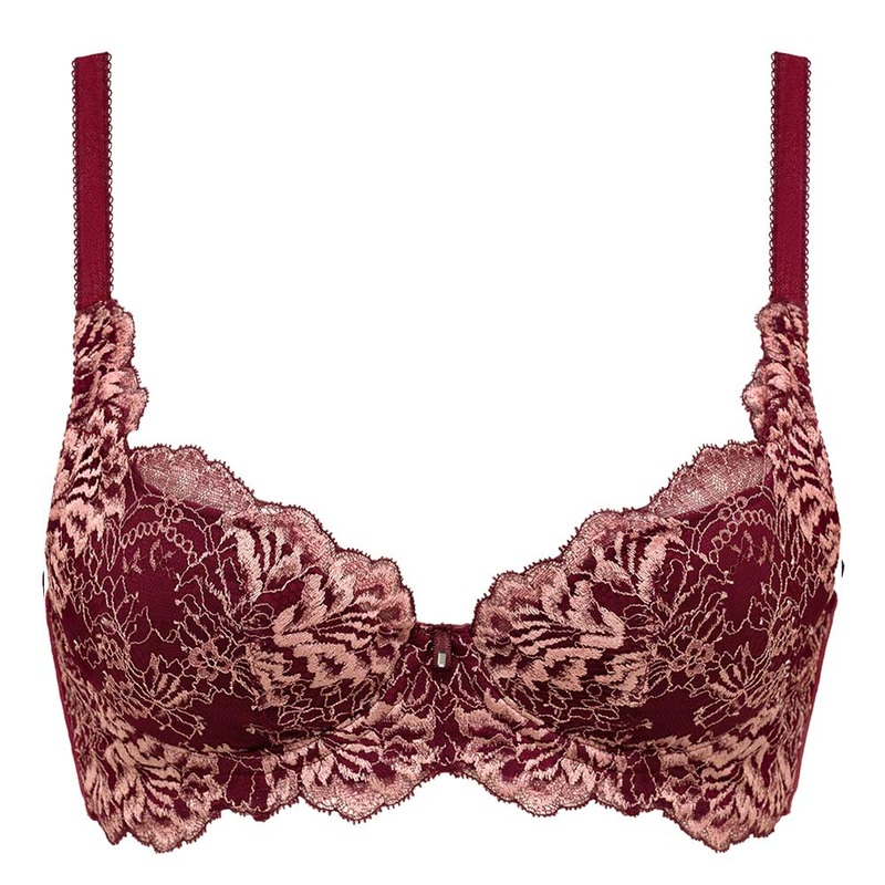 Viola Contour Perfection Bra (B-D Cup Sizes) 65C (US 30C) Burgundy