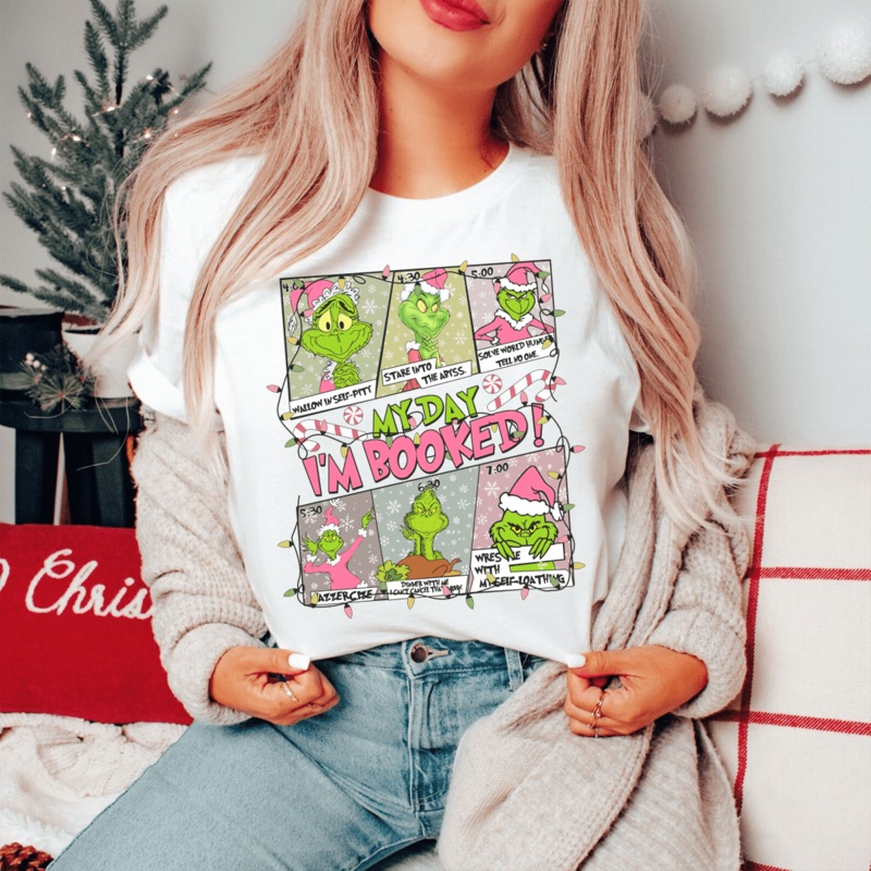Grinch My Day Tee Ash S