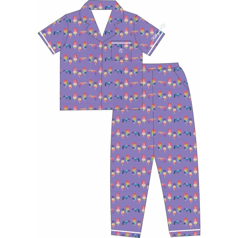 Kathryn Lily Kids Equestrian Pajamas Ponies & Popsicles 6 Ponies & Popsicles