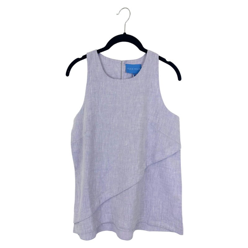 Purple Top with Faux Pearl Button – Size 0/2 and 4/6 Extra Small (Size 0-2)