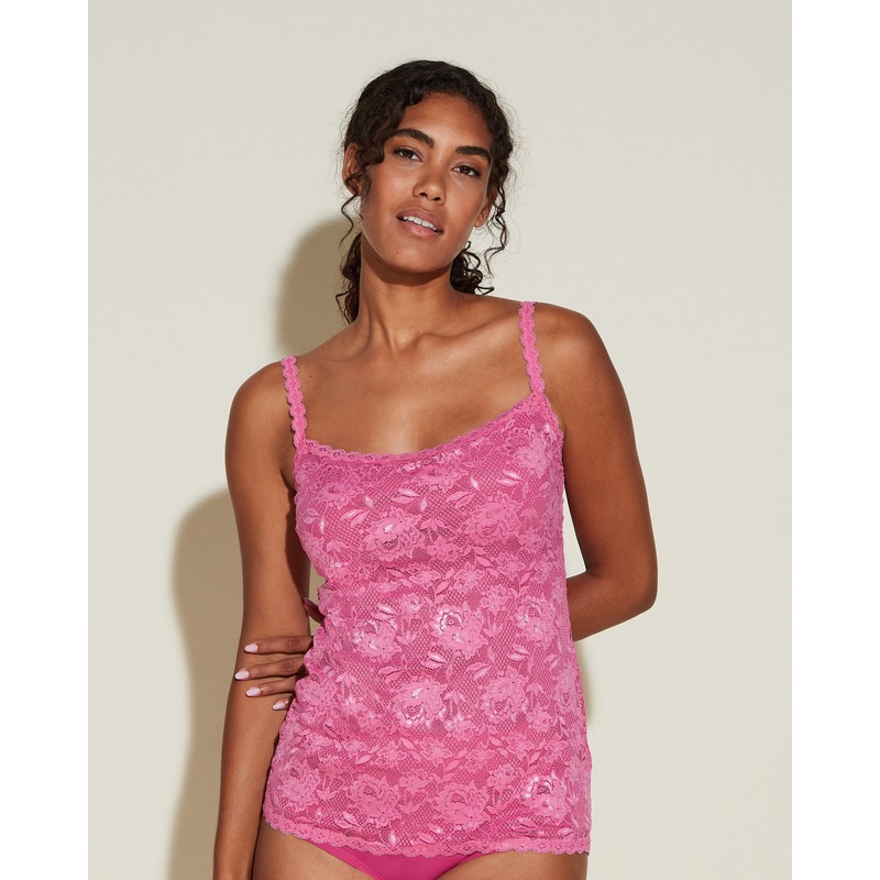 Sassie Langes Spitzenhemdchen Rani Pink S
