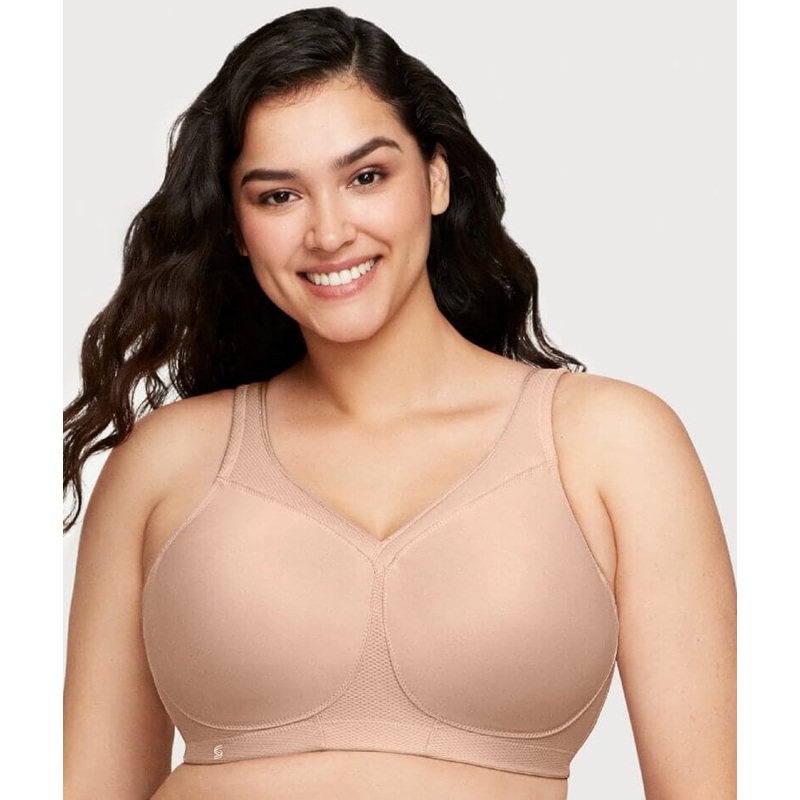 Glamorise MagicLift Seamless Wire-free Sports Bra – Cafe 34B