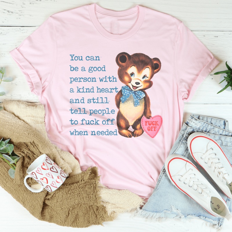 You Can Be A Good Person With A kind Heart Tee Heather Prism Peach S