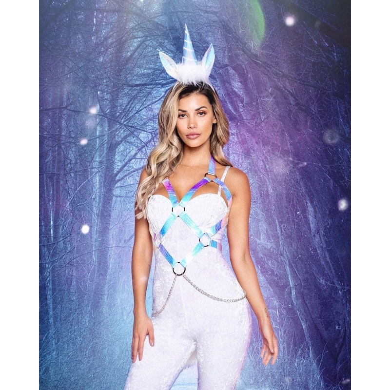 3pc Naughty Unicorn Small White/Multi