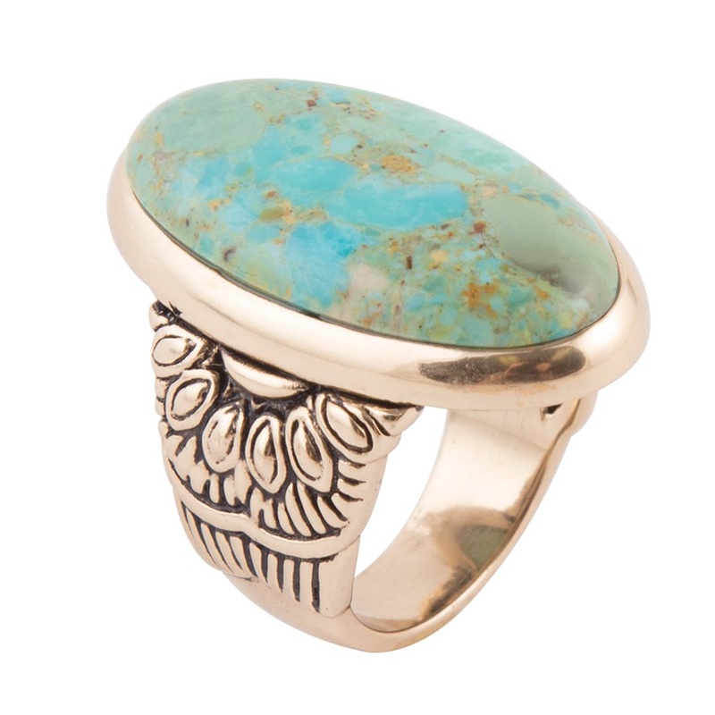 Agave Genuine Turquoise Ring 6