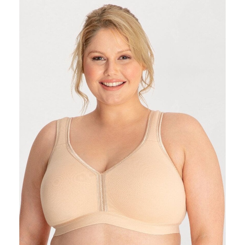 Ava & Audrey Faye Cotton Wire-free Support Bra – Frappe 38C