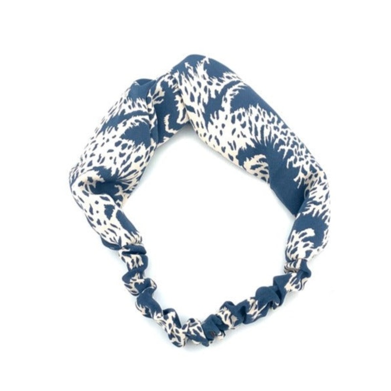 Blue and White Soft Headband