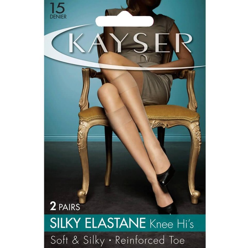 Kayser Silky Elastane Knee Hi 2 Pair Pack – Smoke Default Title