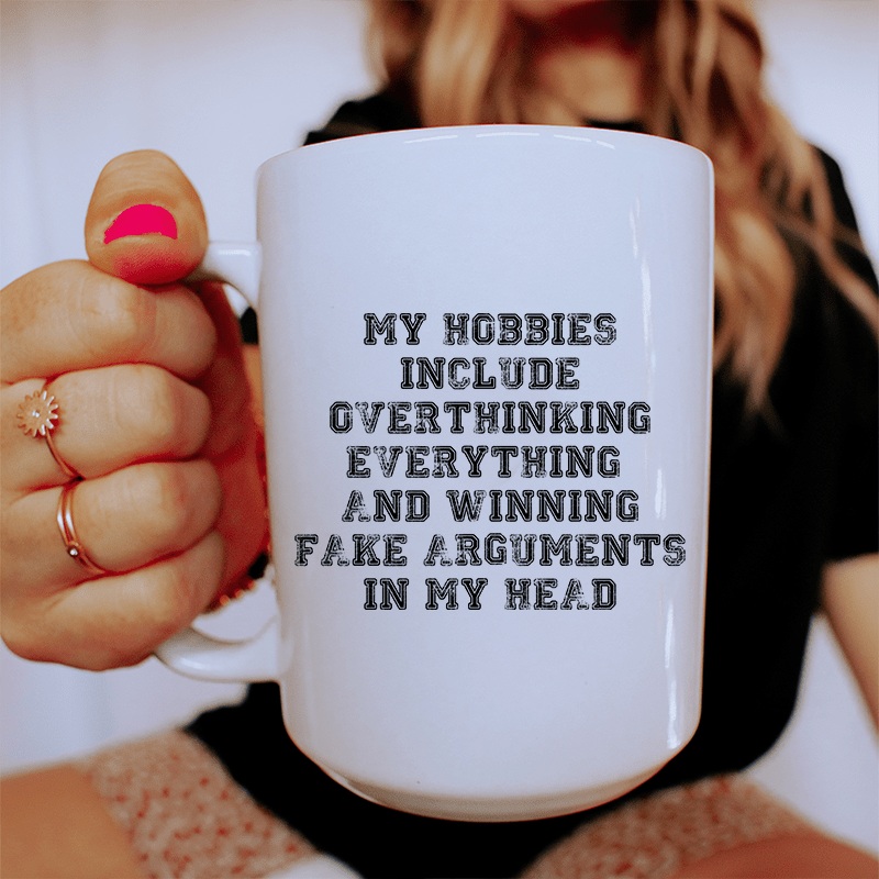 My Hobbies Ceramic Mug 15 oz White One Size
