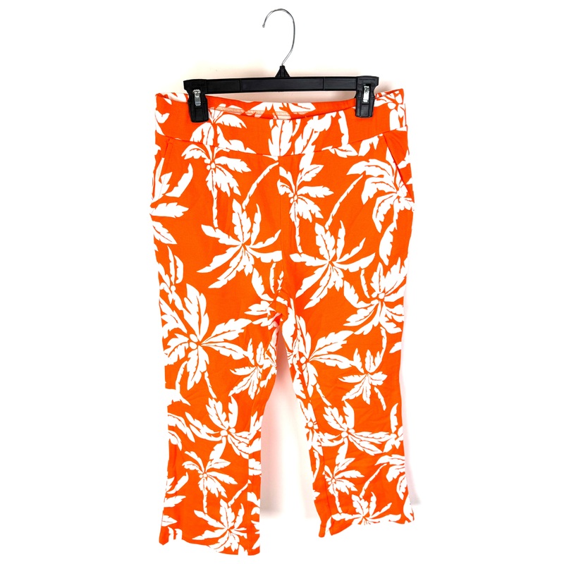 Orange And White Tropical Print – size 6/8