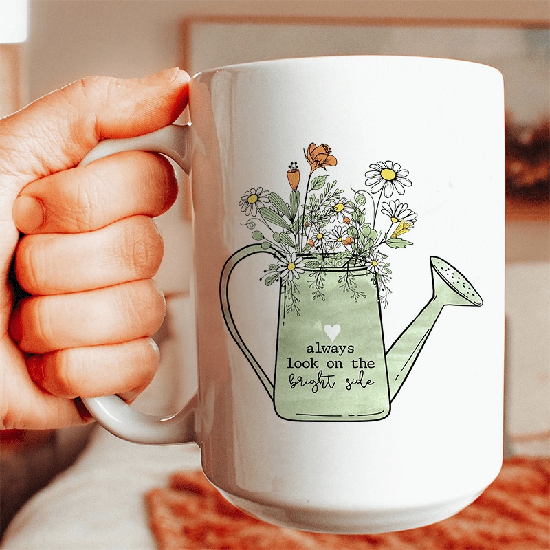 Always Look On The Bright Side Ceramic Mug 15 oz White One Size