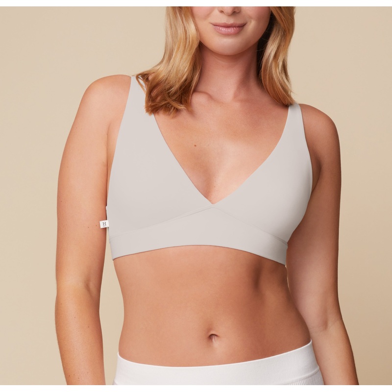 Bliss Plunge Adjustable Bralette – Frost Frost XS