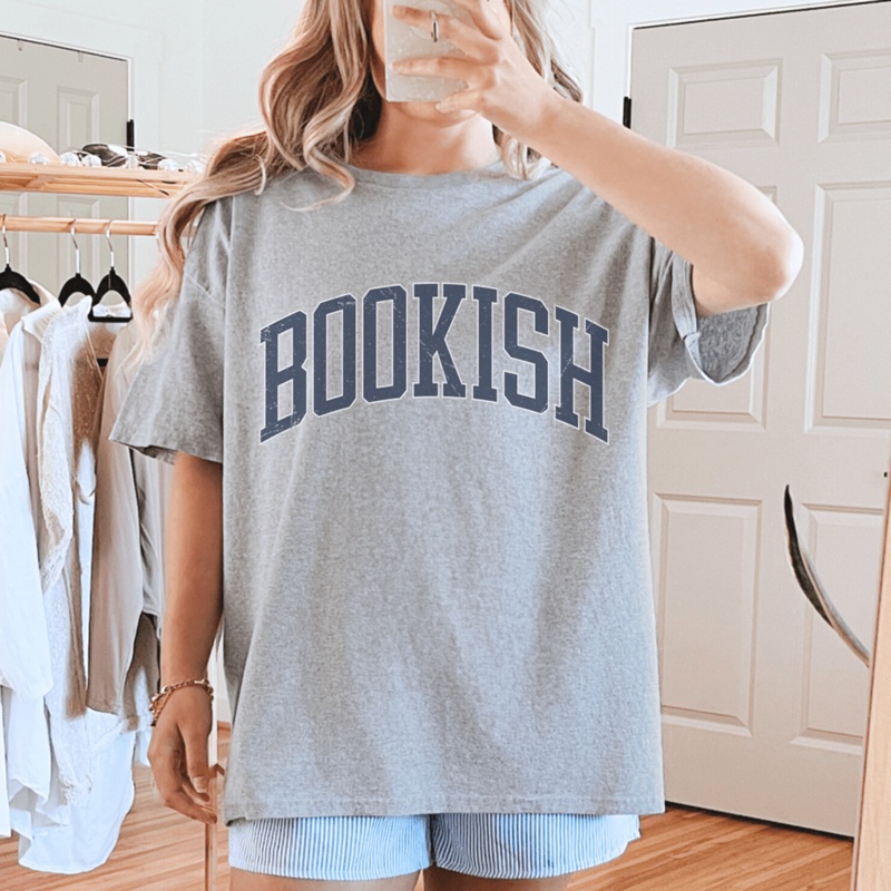 Bookish Tee Athletic Heather S