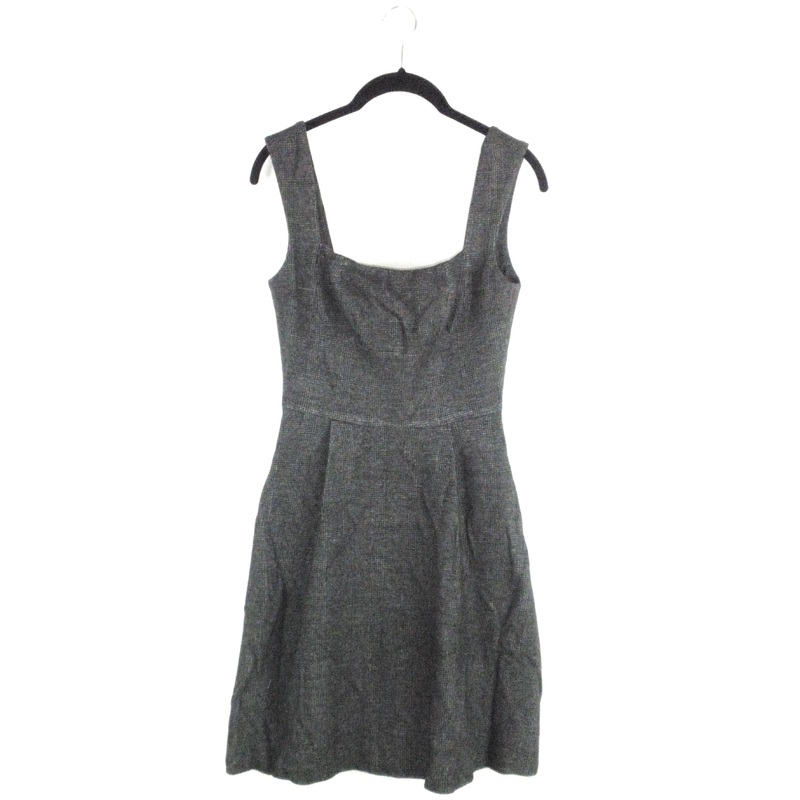 Fit and Flare Heathered Grey Dress – Small