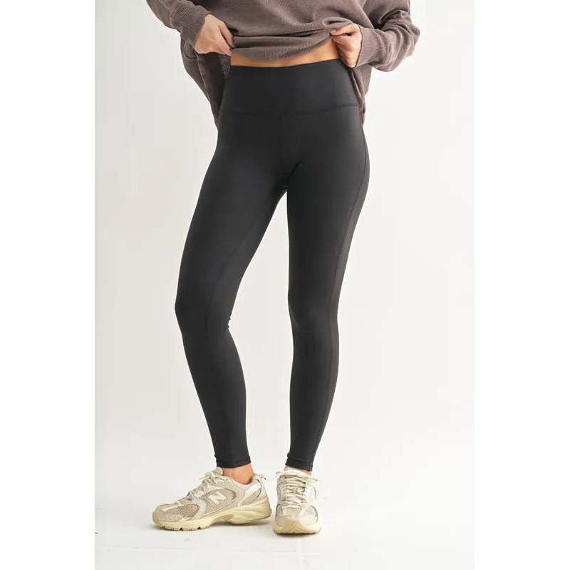 MONO B Essential Solid Leggings BLACK S