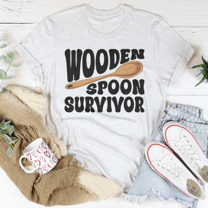 Wooden Spoon Survivor Tee Black Heather S