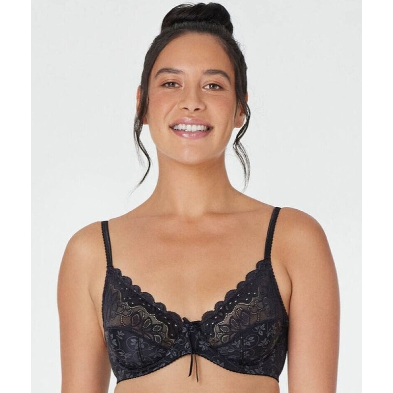 Bendon Yvette Underwire Bra – Black 34B