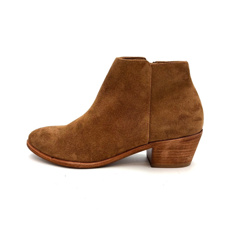 Copper Brown Suede Booties – Size 7