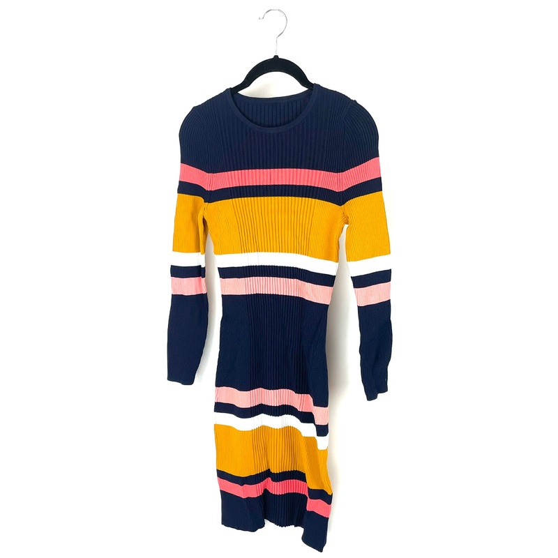 Multicolor Stripe Long Sleeve Dress – Size 2/4