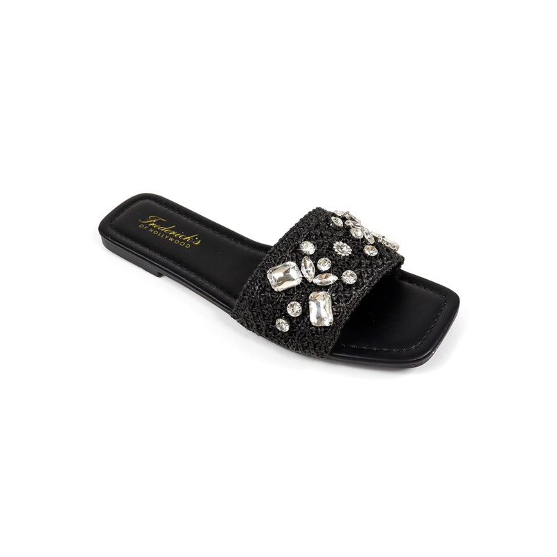 Valli Rhinestone Sandal Black 5.5