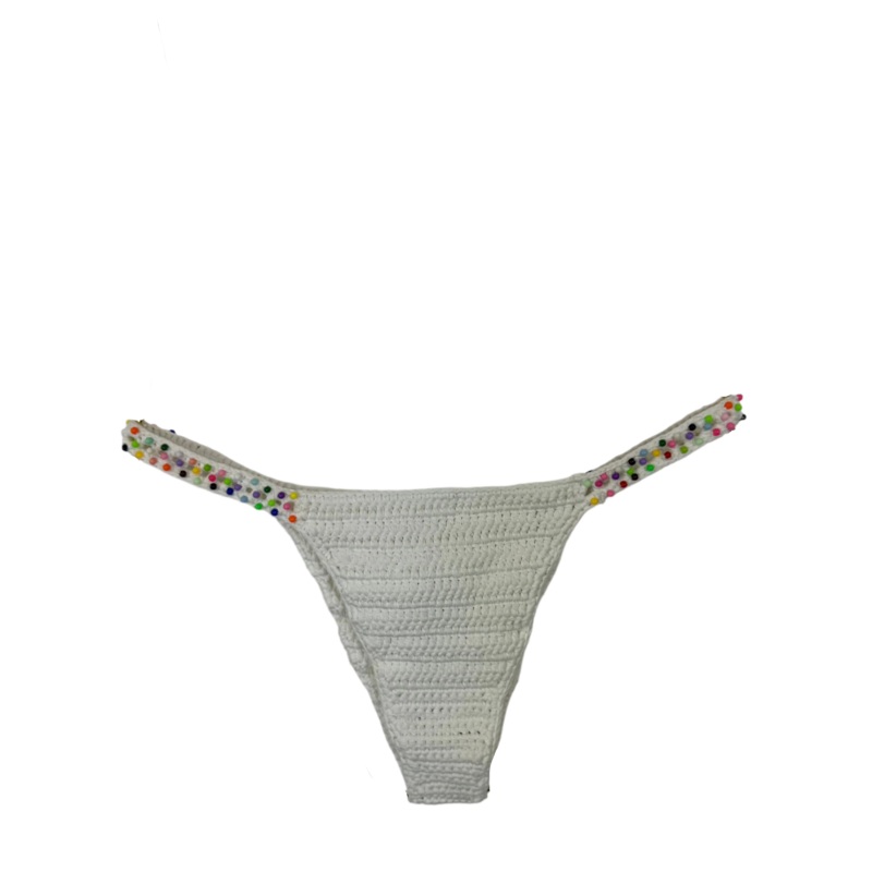 White Crochet Bikini Bottom – Size 8/10 and 12/14 Extra Large (Size 8/10)