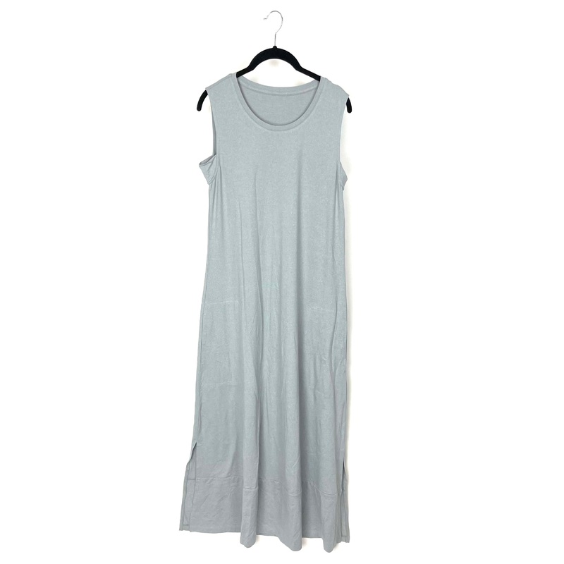 Grey Crew Neck Maxi Dress – Size 6/8 Small (size 6/8)