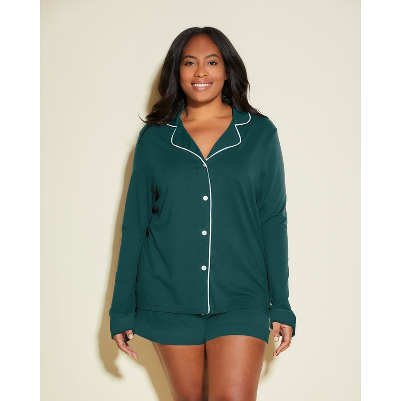 Langrmeliges Top & Boxer Pyjama-Set Congo/Ivory XS