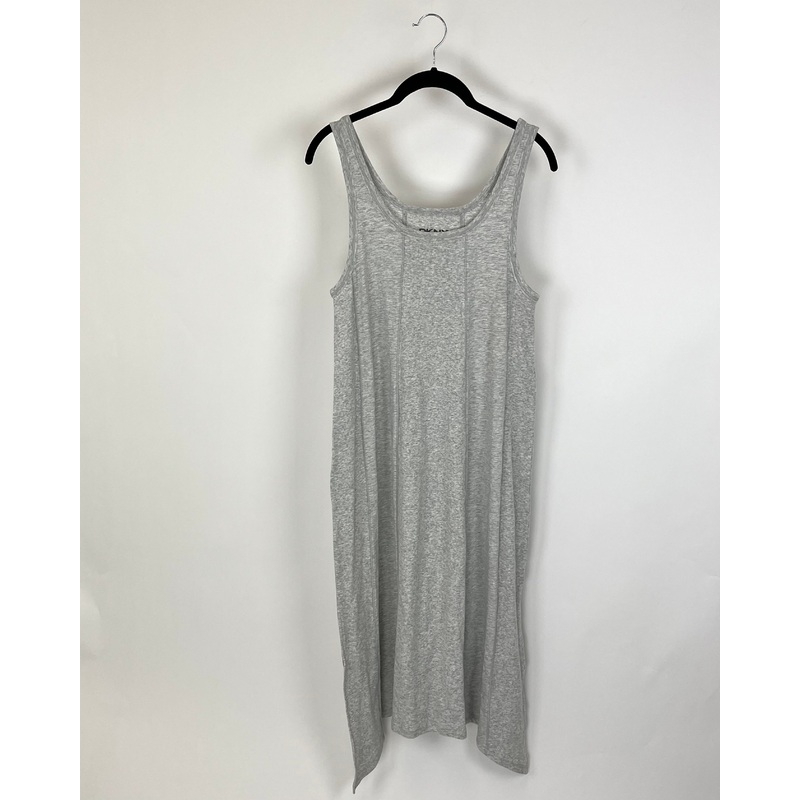 Heathered Grey Long Lounge Dress – Size 4/6