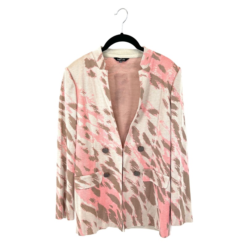 Pink and Green Patterned Cardigan – Size 2-4