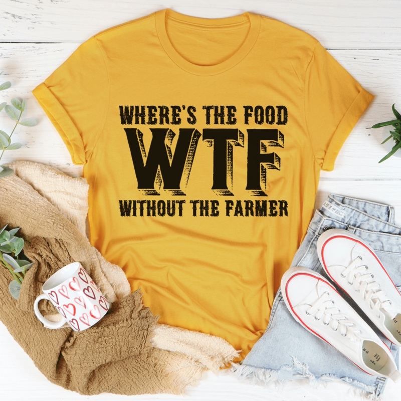 Where’s The Food Tee Mustard S