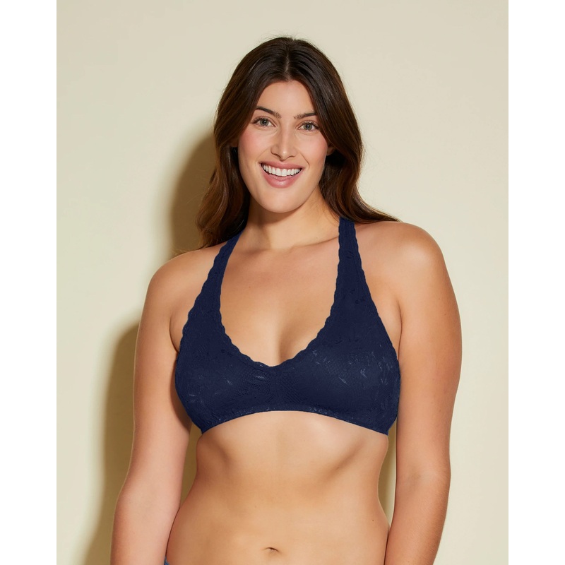 Beauty Racie Racerback Bralette Navy Blue S