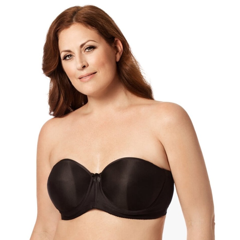 Elila Molded Spacer Underwired Strapless Bra – Black 34D Black