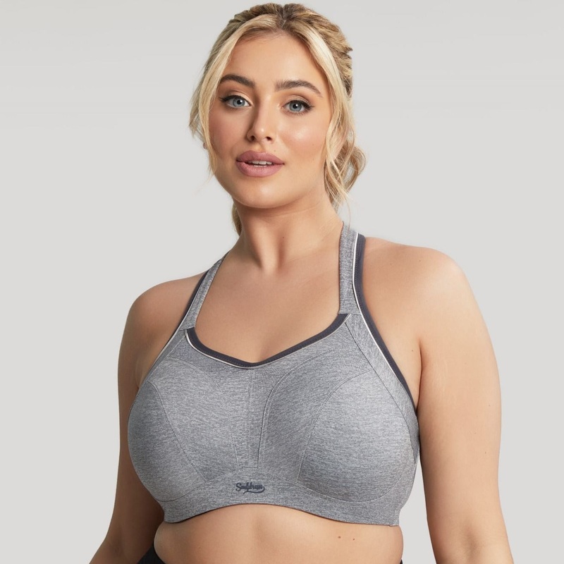 Non-Padded Sports Bra – 9441 – Charcoal 34 F GRAY