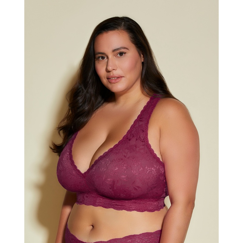 Ultra Curvy Racie Racerback Bralette Vino XS