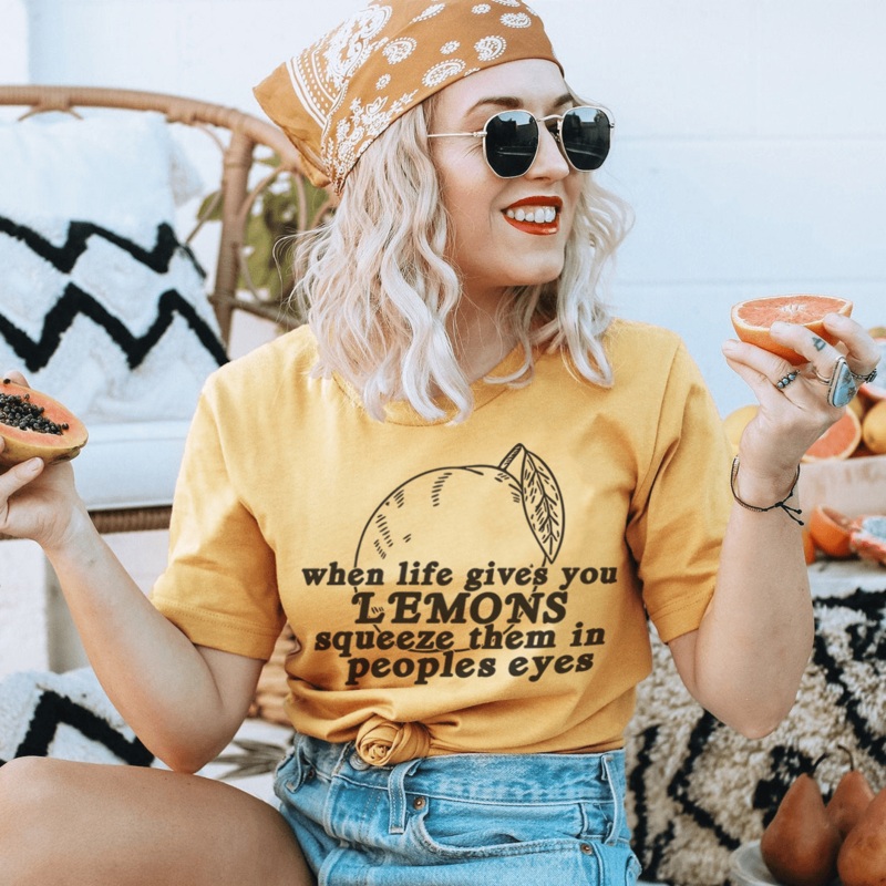 When Life Gives You Lemons Tee Mustard S