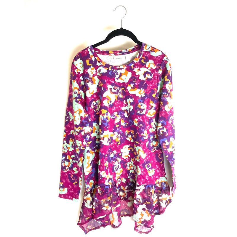 Floral Print Long Sleeve – Small