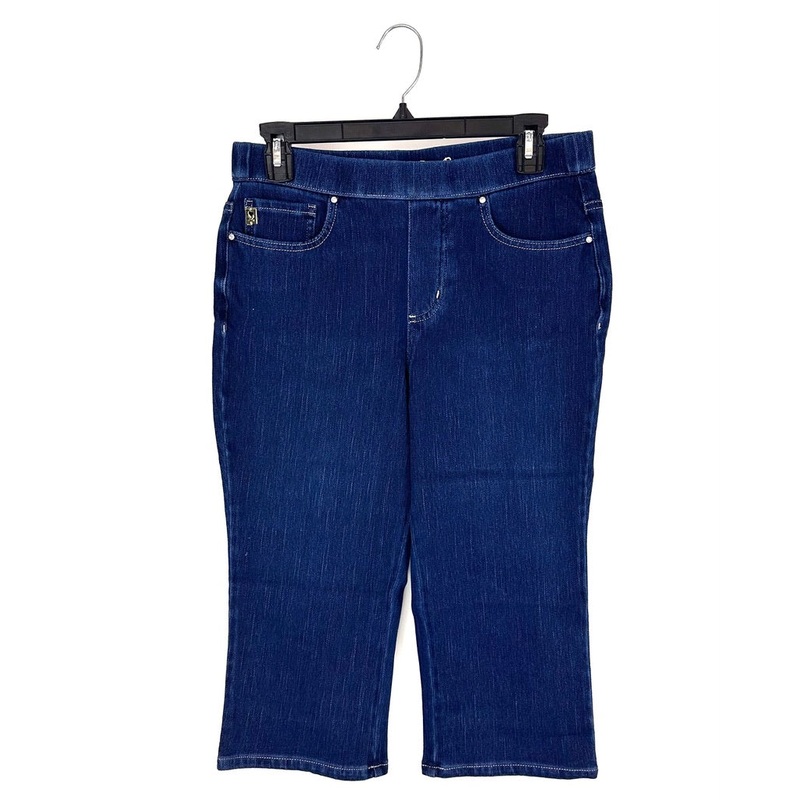 Stretchy Dark Wash Capri Jeans – Size 6/8 Size 6/8