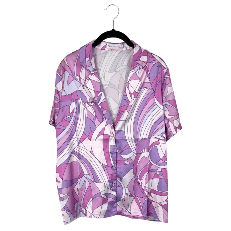 Purple and Pink Abstract Top – Small/Medium