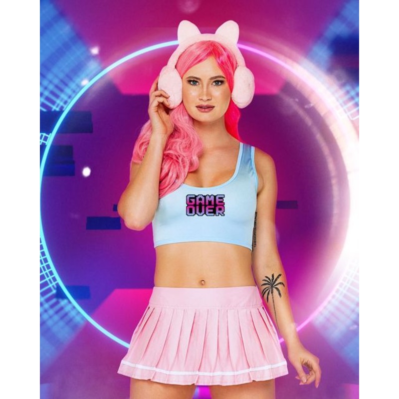 Video Game Doll Costume Small Pink/Blue