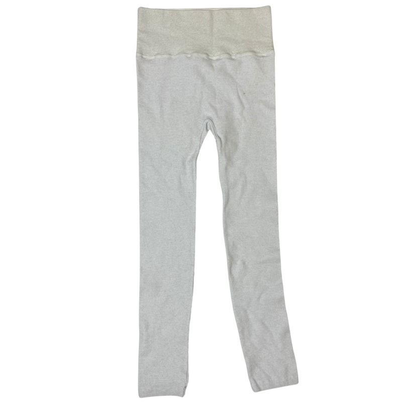 Light Grey Metallic Leggings – Size 0/2