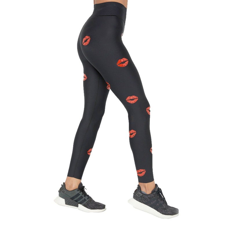 Make Out Ultra High Legging XS Nero/Patent Rouge Ultra