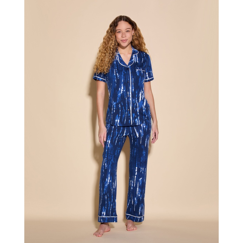 Short Sleeve Top & Pant Pajama Set Xan XS